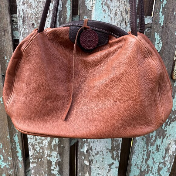 Amann Quality Leather Shoulder Bag Vintage - Picture 1 of 10